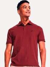 Polo Nautica Masculina Piquet Performance Deck Vermelha