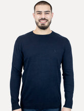 Suéter Reserva Masculino Tricot Basico Gola Careca Marinho