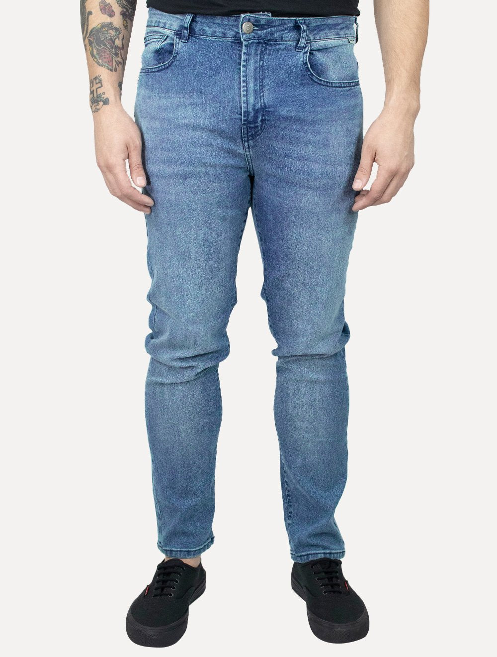 Calça John John Masculina Slim Antuerpio Azul Médio