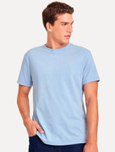 Camiseta Reserva Masculina Regular Mescla Touch Azul Claro