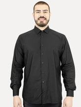 Camisa Dudalina Masculina Slim Superfine Cotton Dark Logo Lisa Preta