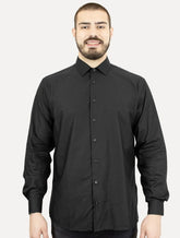 Camisa Dudalina Masculina Slim Superfine Cotton Dark Logo Lisa Preta