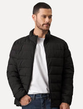 Jaqueta Calvin Klein Masculina Matelassê Full-Zip Preta