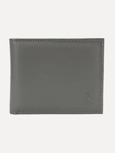 Carteira Original Penguin Masculina Couro Lisa Logo Grafite