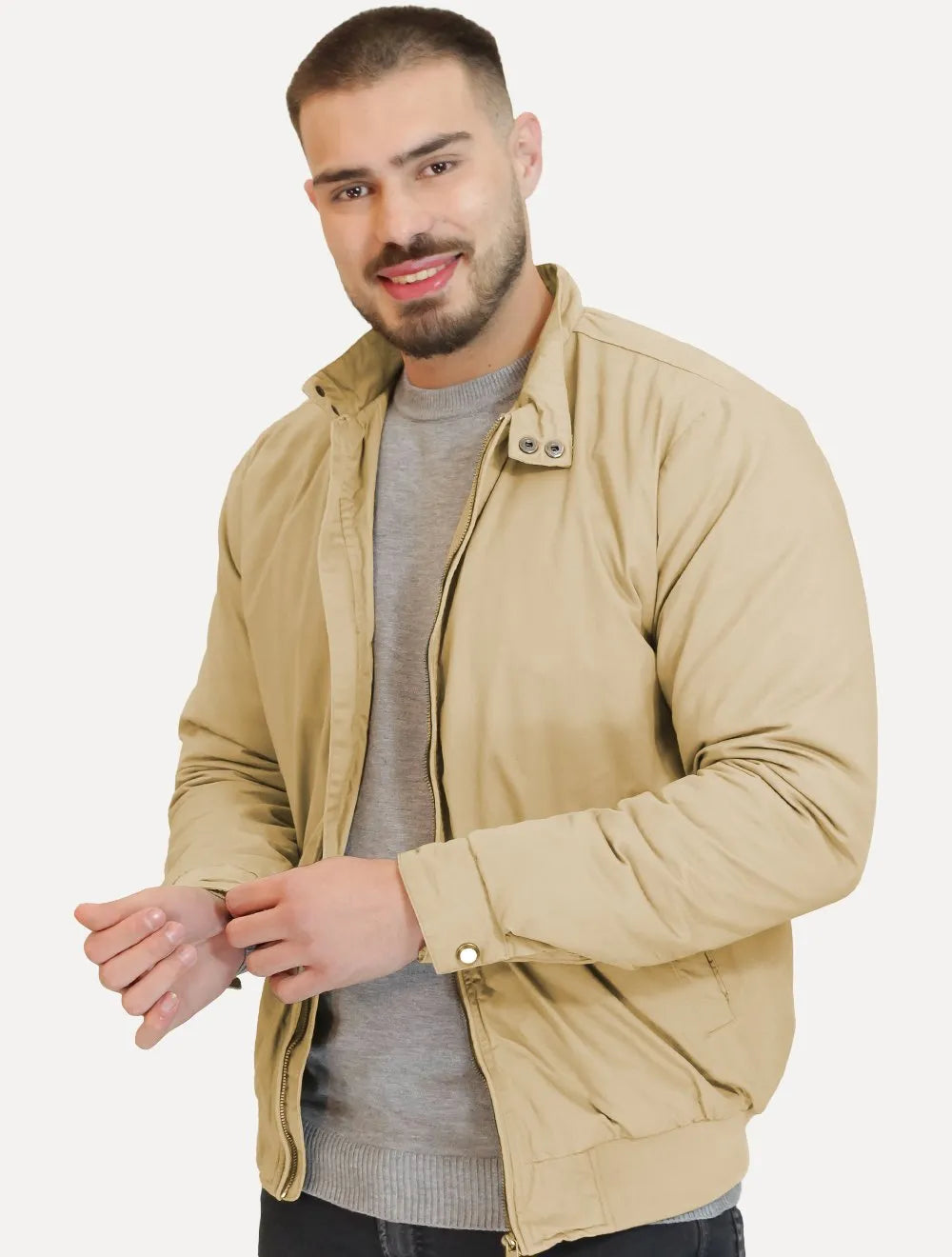 Jaqueta Dixen Masculina Sarja Cáqui