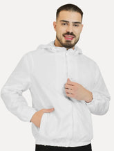 Jaqueta Masculina Corta-Vento Nylon Branca