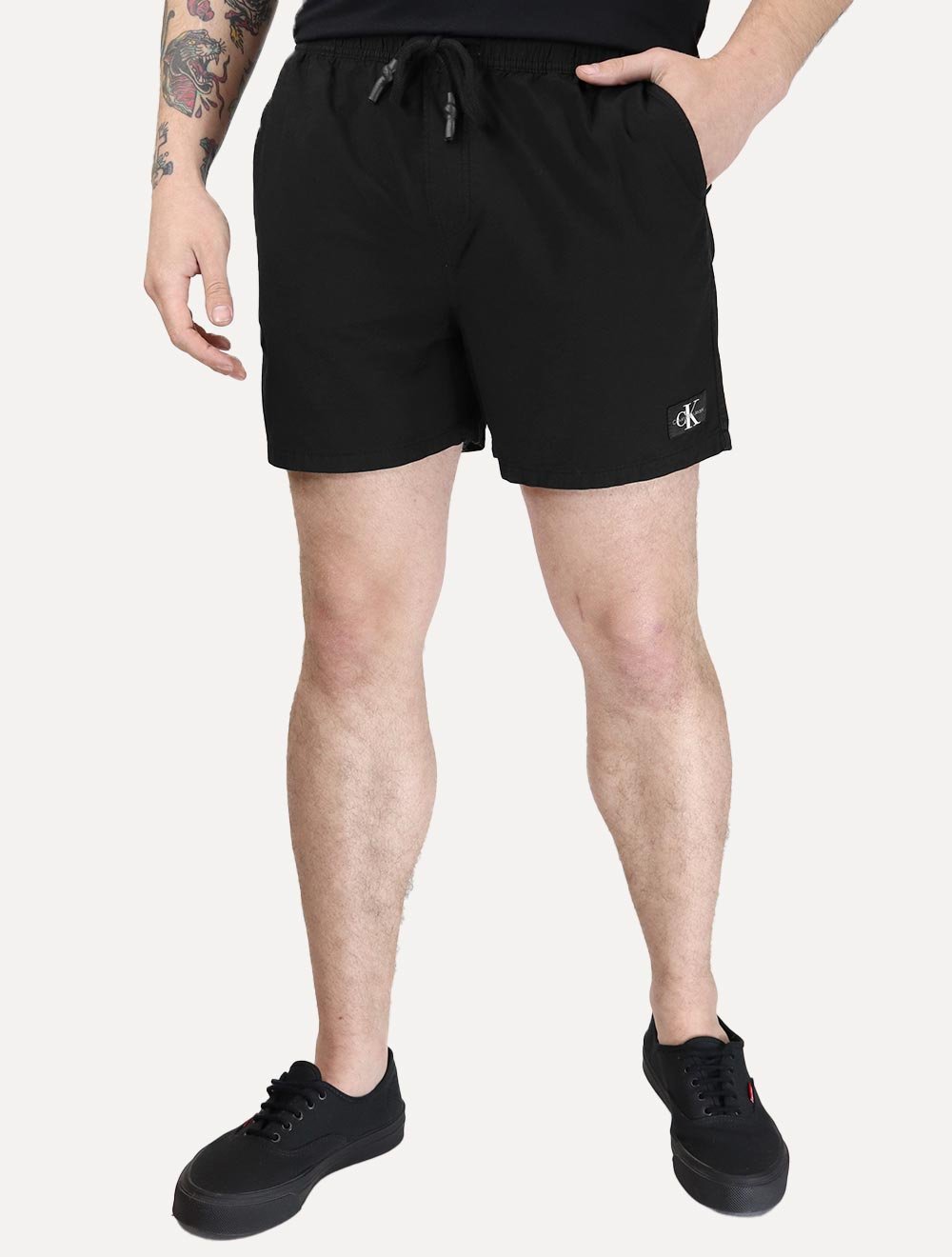 Short Calvin Klein Jeans Sarja Masculino Color Elastic Preto