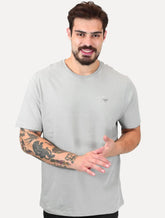 Camiseta Calvin Klein Jeans Naturals Outline CK Logo Cinza