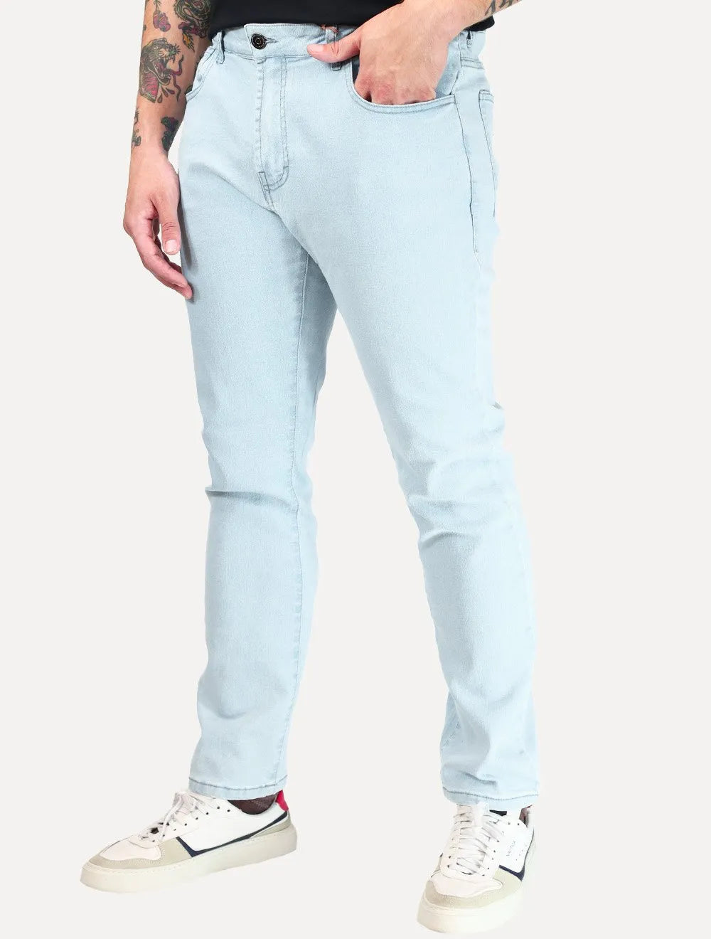 Calça John John Jeans Masculina Skinny Low Santiago Claro