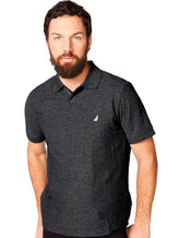 Polo Nautica Masculina Piquet Performance Deck Grafite Mescla