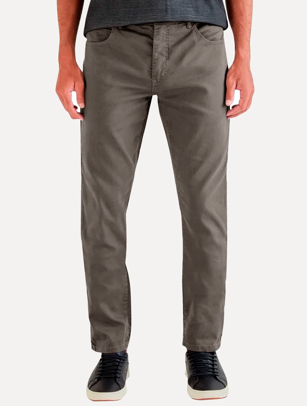 Calça Reserva Jeans Masculina Skinny Color Five Pockets Fuligem Cinza Escuro