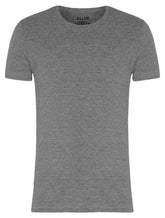 Camiseta Ellus Masculina Cotton Fine Classic Logo Mescla Cinza