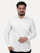Camisa Lacoste Regular Poplin Cotton Pocket Mono Branca