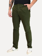 Calça Aramis Masculina Chino Color Basica Verde Militar