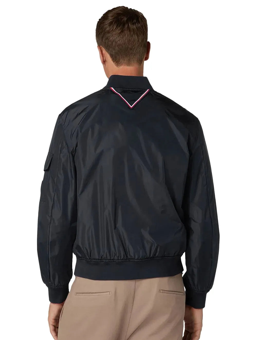 Jaqueta Tommy Hilfiger Masculina Varsity Bomber Azul Marinho