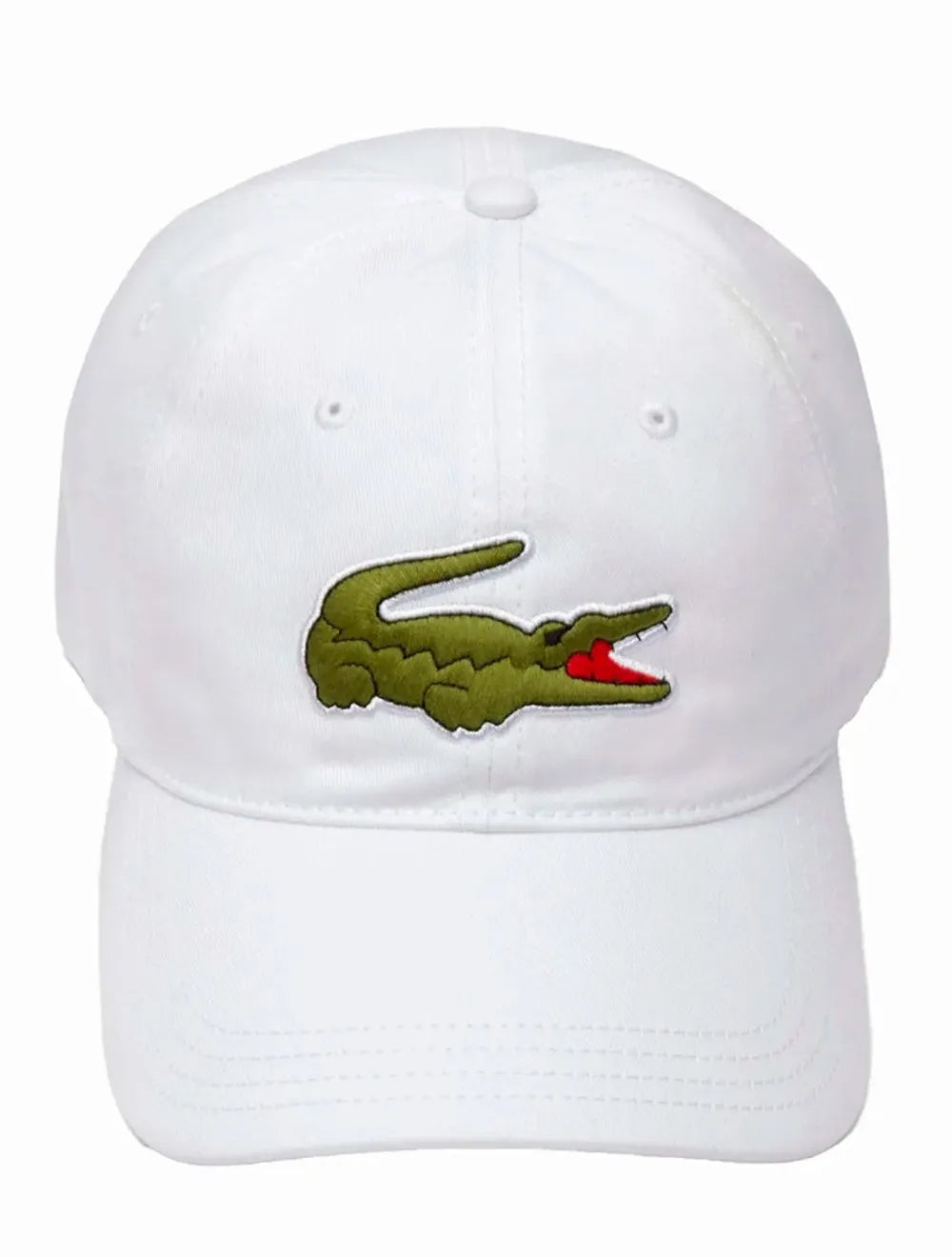 Boné Lacoste Casual Contrast Strep Big Logo Branco