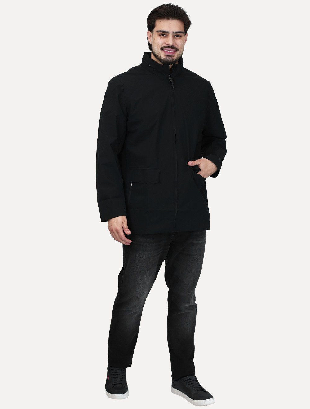 Casaco Calvin Klein Masculino Corta Vento Hoodie Pocket Preta