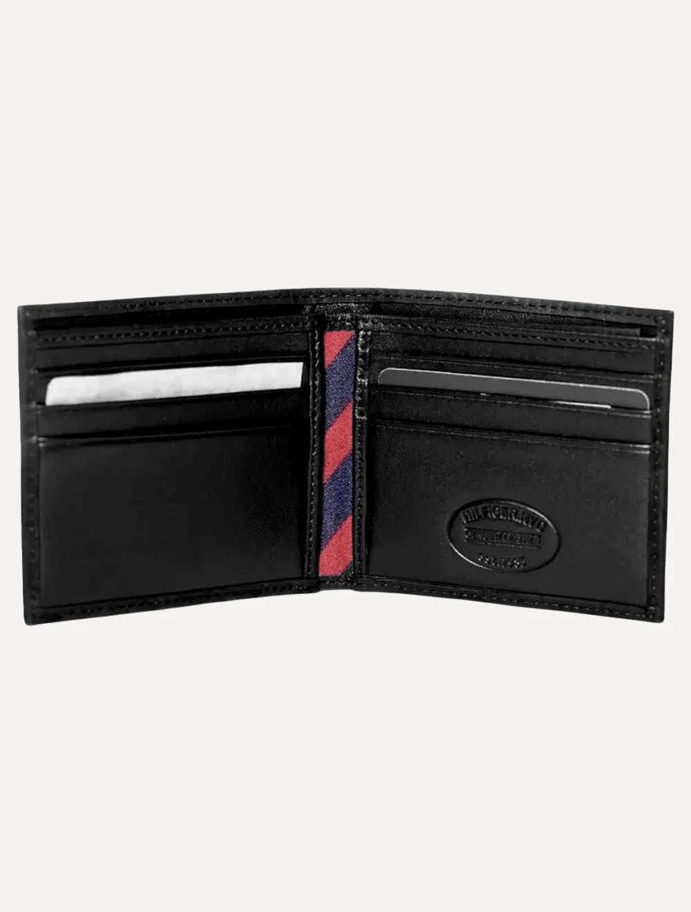 Carteira Tommy Hilfiger Masculina Couro Johnson Mini CC Wallet Preta