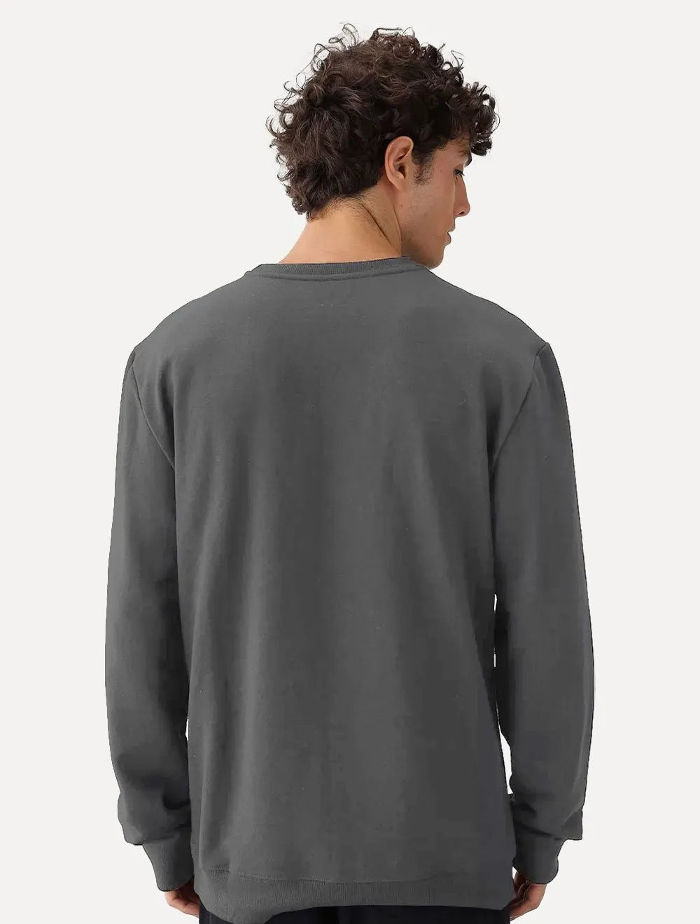Moletom John John Masculino Embossed Logo Chumbo Cinza Escuro