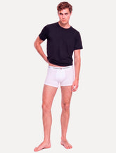Cueca Tommy Hilfiger Cotton Stretch Trunk Branca Pack 3UN