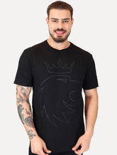 Camiseta Von der Volke Masculina Origineel Outline Crown Preta