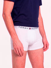 Cueca Tommy Hilfiger Cotton Stretch Trunk Colors Branca Pack 3UN