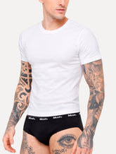 Cueca Mash Slip Cotton Basic Preta