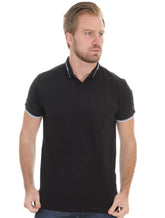 Polo Forum Masculina Muscle Piquet Collar Detail Preta