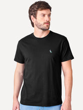 Camiseta Reserva Masculina Regular Patch Tricolor Preta