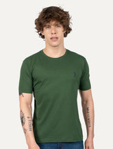 Camiseta Aleatory Masculina Navy Icon Verde Escuro