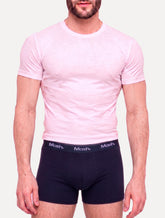 Cueca Mash Boxer Cotton Basic Azul Marinho