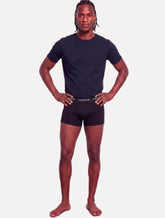 Cuecas Lacoste Boxer Long Lettered Waist Preta Pack 3UN