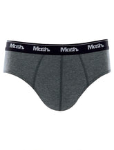Cueca Mash Slip Cotton Basic Grafite Mescla