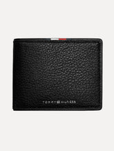 Carteira Tommy Hilfiger Couro Corporate Mini CC Preta