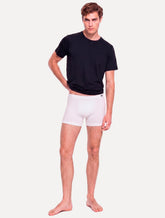 Cueca Dudalina Boxer Seamless Logo Branca 1UN