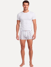 Kit Cuecas Tommy Hilfiger Cotton Stretch Trunk Repeat Vermelha/Marinho/Cinza 3UN