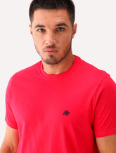 Camiseta Aeropostale Embroidered Black Logo NYC A87 Vermelha