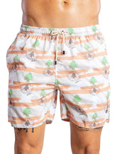 Short Sergio K Masculino D'Água Lebanon Flag Branco