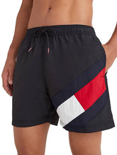 Short Tommy Hilfiger Masculino Medium Drawstring Diagonal Sash Preto