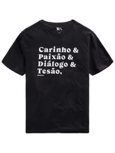 Camiseta Reserva Masculina Regular Carinho Preta