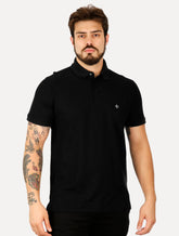 Polo Dudalina Masculina Piquet Comfort Pima Preta