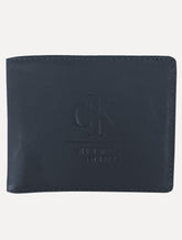 Carteira Calvin Klein Jeans Couro CKJ New York Azul Marinho