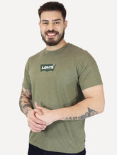 Camiseta Levis Masculina Logo Pequeno Batwing Classic Verde
