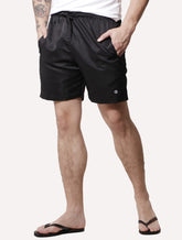 Short Disky Masculino Beachwear Liso Preta