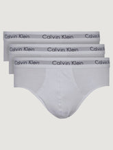 Cueca Calvin Klein Brief Cotton Stretch Classic Branca Pack 3UN