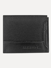 Carteira Sergio K Masculina Dupla Nylon Texture Preta