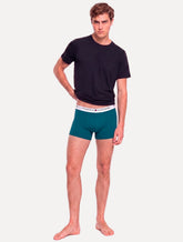 Kit Cuecas Tommy Hilfiger Cotton Stretch Trunk Repeat Colors Azul 3UN