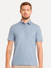 Polo Aramis Masculina Regular Basic Piquet Azul Médio
