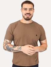 Camiseta Von der Volke Masculina Origineel Velvet Dark Lion Marrom