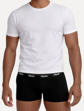 Cueca Mash Boxer Cotton Basic Preta/ Chumbo Pack 2UN